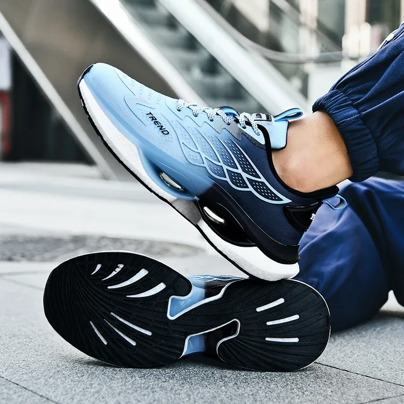 Men\'s  Blue and Black Athletic Sneakers - Breathable Comfort Eashery Non Slip Shoes For Men Mens Fashion Sneakers Running  main image 2