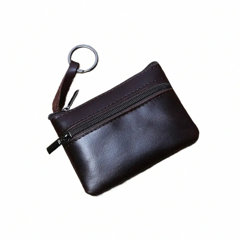 Soft Leather Card Holder For Women – Slim Cowhide Wallet With Key Ring & Coin Slots (Multiple Colors) - View #7