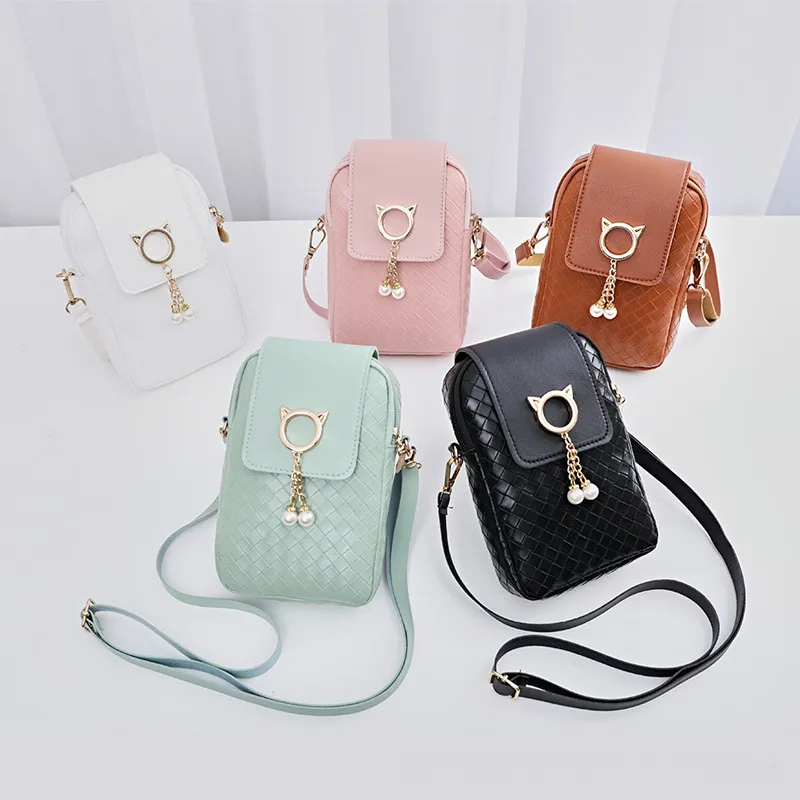 Women's 2-Piece Puffer Quilted Crossbody Bag Set With Coin Wallet - Trendy Hobo Purse In Pink