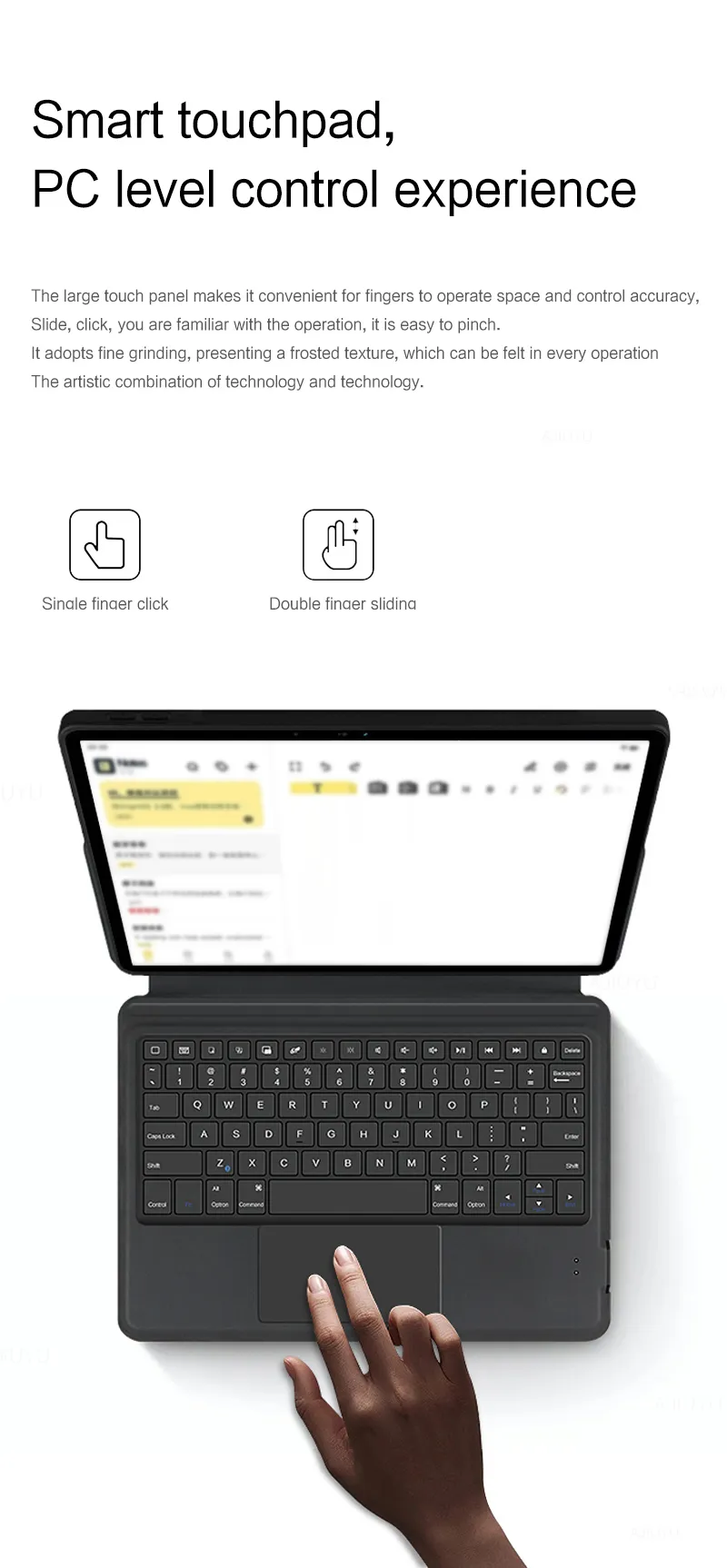 Huawei MatePad 11.5 2024 Keyboard Case, TPU Shell & Touchpad