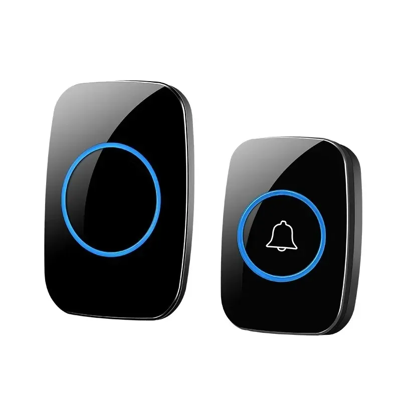 A10 Intelligent drahtloser Türklingel wasserdicht 300 m Remote Smart Door Glocken Chime EU UK US-Plug-in-Knopf Ring Alarm Willkommens Haus