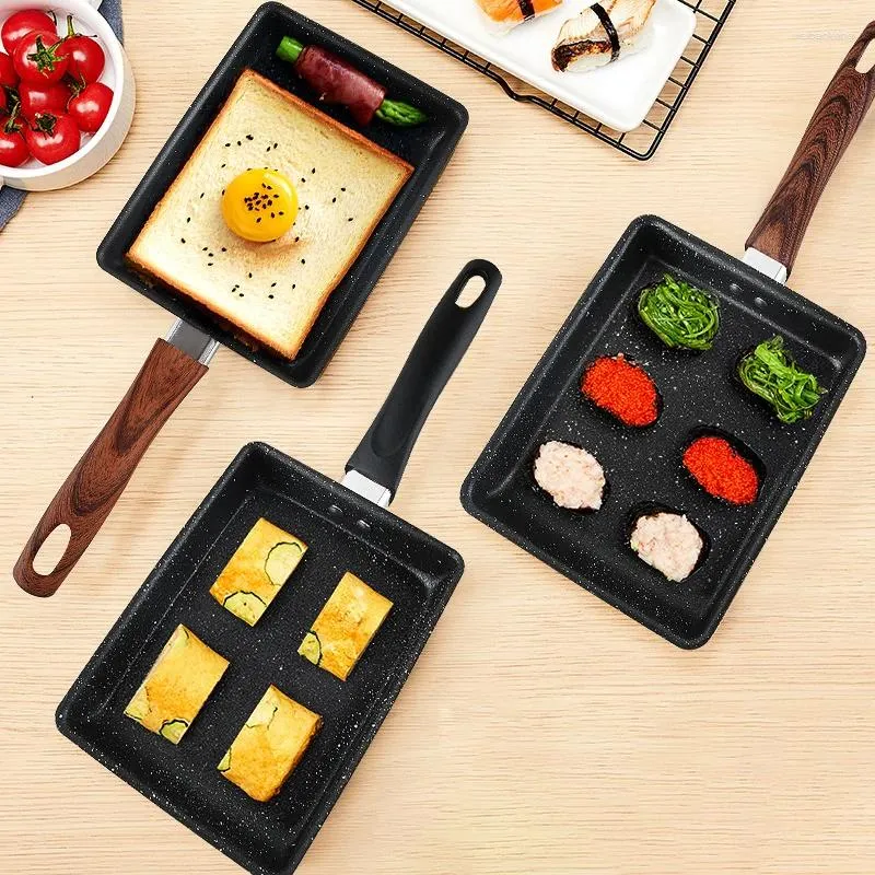 Pans Non-Stick Frying Pan Tamagoyaki Omelette Pancake Egg For Gas Induction Cooker Kitchen Tools Gadgets Breakfast Pot Maker