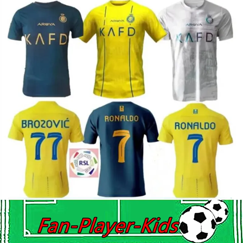 New 23 24 Al Nassr FC soccer Jerseys Ronaldo 2023 2024 Home yellow away CR7 Gonzalo Mane Martinez Talisca women FANS player version men kids kit Football shiirt Al-Nassr