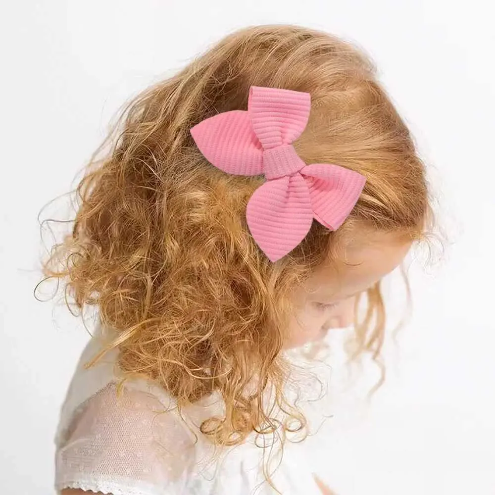 Akcesoria do włosów 2PCS Śliczne nylonowe łuk Nagłówek słodka dziewczyna Hair Akcesoria Dziewczyny Net Red Clips Baby Ręcznie robione spinki do włosów Dzieci