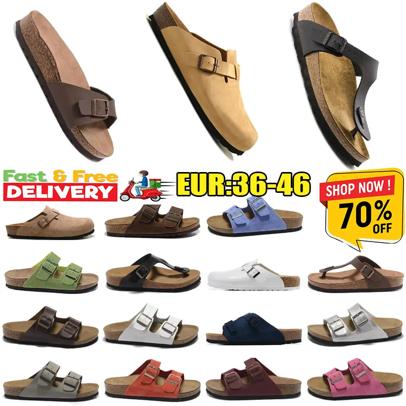 2024 Designer Mens Slifor Sandalo Sandalo Sandals Uomo Slide da donna Slides Black Bianco in pelle scamosciata Piattaforma con fibbia in pelle in pelle in pelle Falt Falt Slide Nuovo stile 36-46