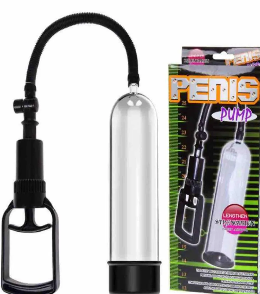 Retard et agrandissement du train Enhancer Pump Pump Handsome Up Extender for Men Masturbator Training Set5795309