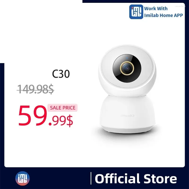 Global C30 WiFi IP Camera Indoor Night Vision 4MP Video Smart Home Security Camera's voor Baby Elder Pet