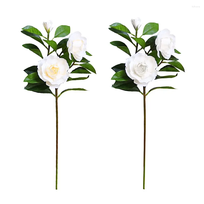 Fiori decorativi decorazione del matrimonio tavolo da pranzo fiore artificiale Simulazione finta gardenia falsa