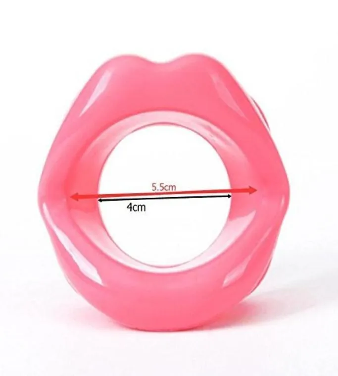 Giocattoli sessuali in gomma aprire la bocca bavaglio sexy labbro orale gag bondage limite di schiavi fetish strumenti di sesso per adulti Pink SI4481928