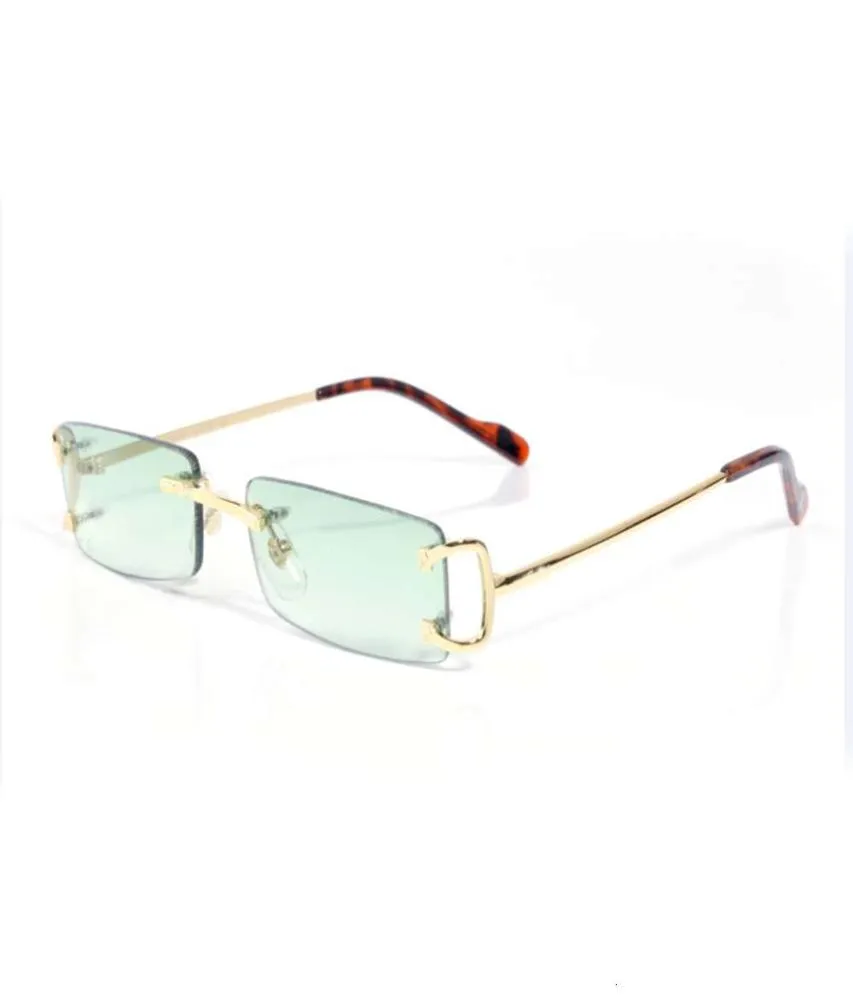 PAWES Lunettes Fadre des lunettes de soleil Gold Rimless Eyeglasses pour l'homme Réflexion Clean Lens Spectacles 98016824031