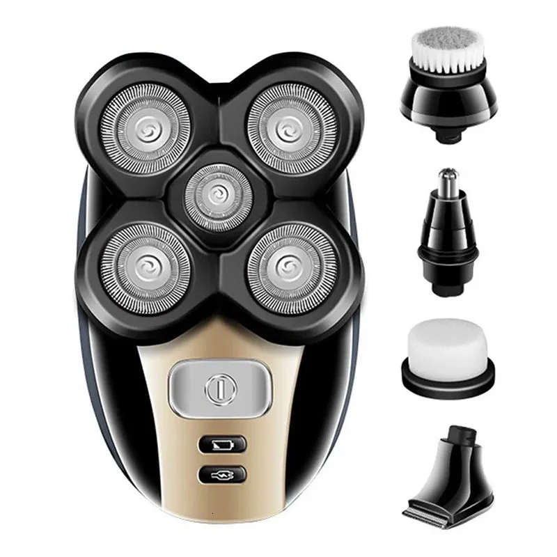 Mens 5 in 1 Electric Shaver Grooming Kit FiveHeaded Beard Hair Razor Rechargeable 240418