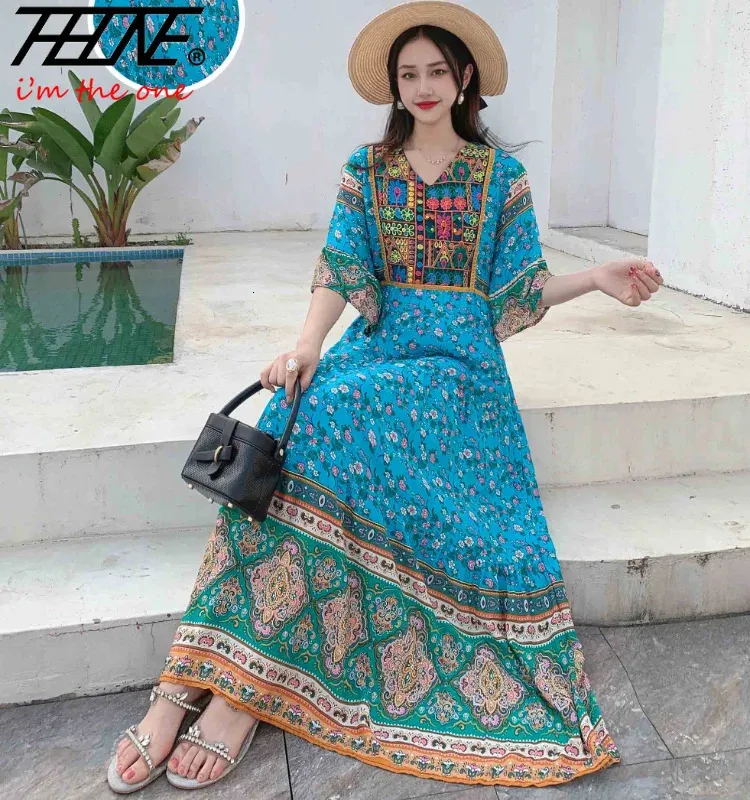 indian embroidered chiffon maxi dress Chiffon Embroidered Maxi – Threads & Motifs main image 1