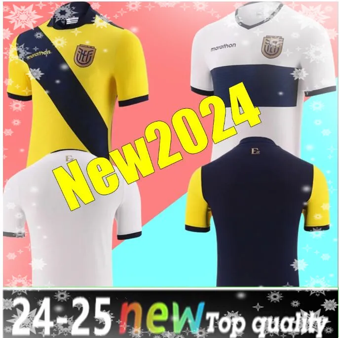 2024 25 Jerseys de football de l'Équateur 24 25 25 Valemncia Martinez Hincapie D. Palacios M. Caicedo Home Away Away 3rd Fotball Shirts Copa America