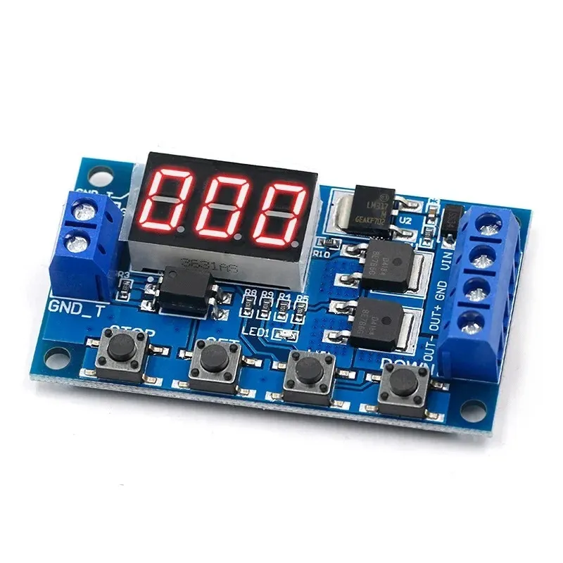 DC5-36V Dual MOS LED digital tidsfördröjningsrelä Trigger Cycle Timer Fördröjning Switch Circuit Board Timing Control Module DIY