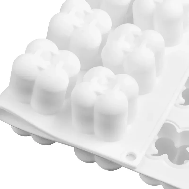 Anti-stick bubble kubus kaarsen kaarsen siliconenvorm 3D aromatherapie gips kaarsen handgemaakte bakchocolade dessert cake schimmelgereedschap