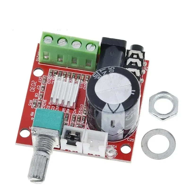 12V Mini Hi-Fi PAM8610 Audio-Stereoverstärkerverstärker 2x10W Dual Channel D-Klasse hohe Effizienz Einstellen Sie das Volumen ein