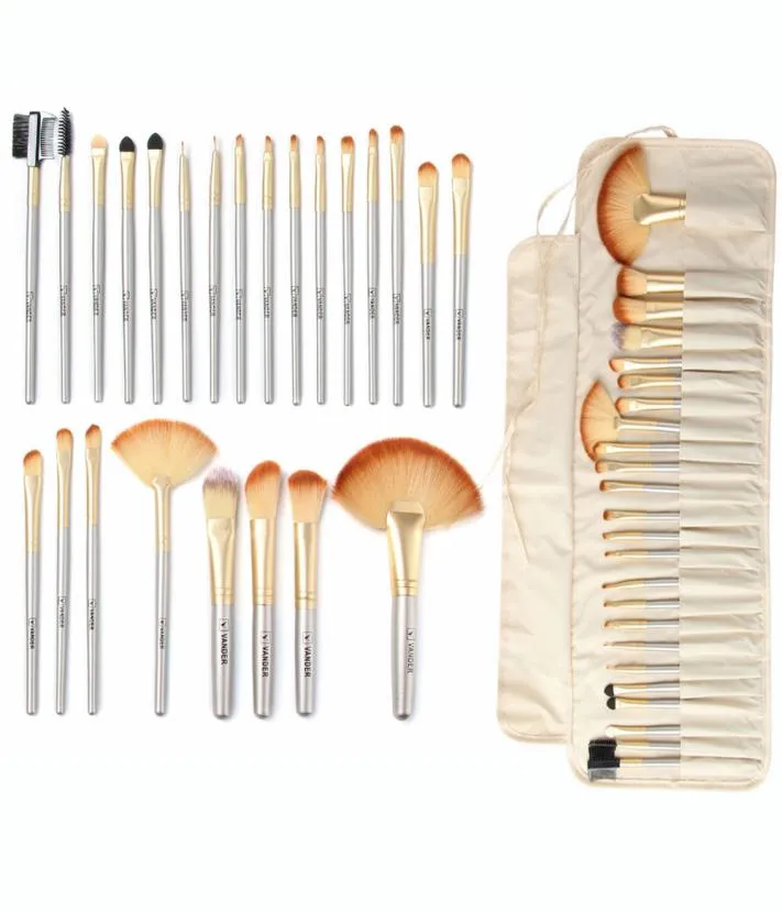 VanderLife Pro Makeup Brushing Brossing Brosses Set 24pcslot Pinsel Cosmetic Foundation Powder Blush Eyeliner Blunding Broshes WBAG9348539