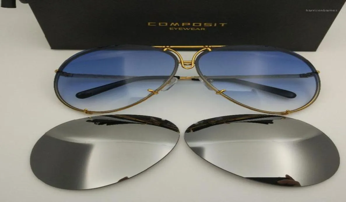 Wymienne soczewki antyblaskowe kobiety słoneczne okulary mody owalny stop cr39 mężczyźni wymienne gradient okulary przeciwsłoneczne3252919