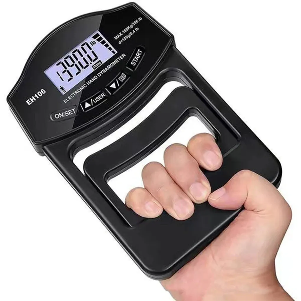 265 lbs120 kg Grip Festigkeitstester Digital Handdynamometermeter USB -LCD -Bildschirm für Power -Training 240416