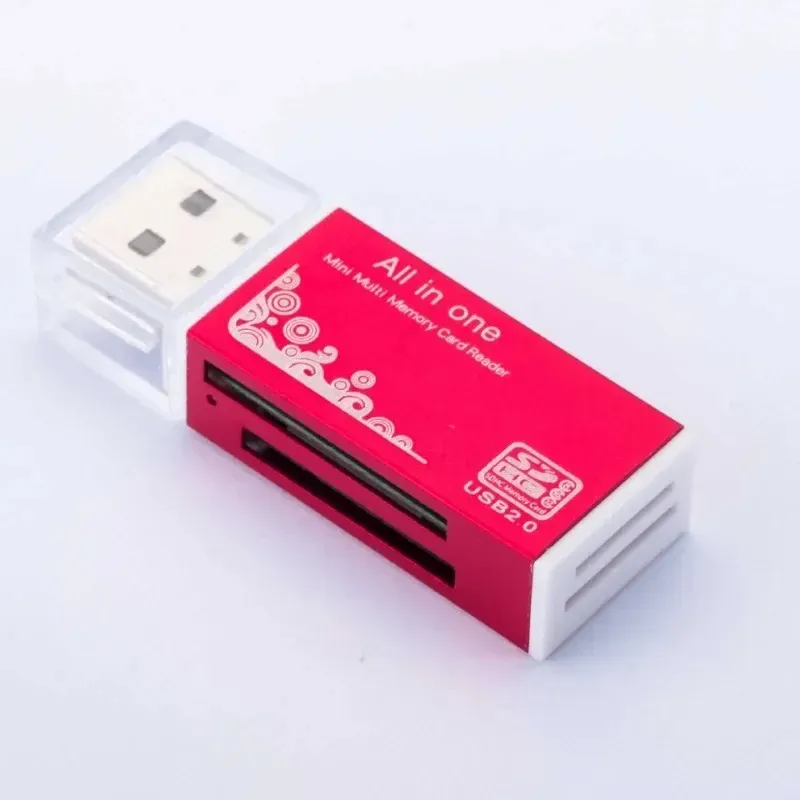4 em 1 Micro SD Card Reader Adapter SDHC MMC USB SD Memória T-Flash M2 MS DUO USB 2.0 4 Slot Memory Card Readers Adapt Support