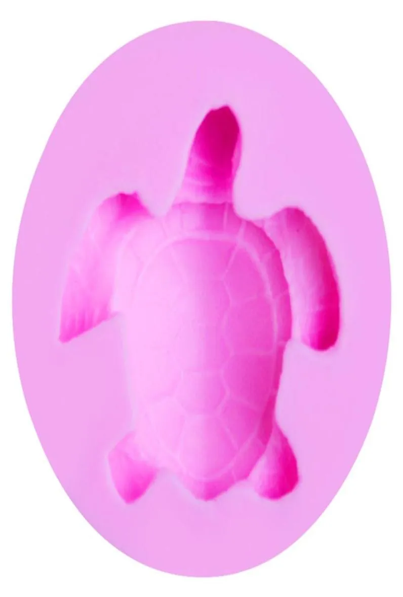 Neueste DIY -Meeresschildkrötenkuchen Dekoration Werkzeuge Fondant Schokoladenpudding Silikonkuchenform Backwerkzeuge Schildkröte Teig SOAP9270356