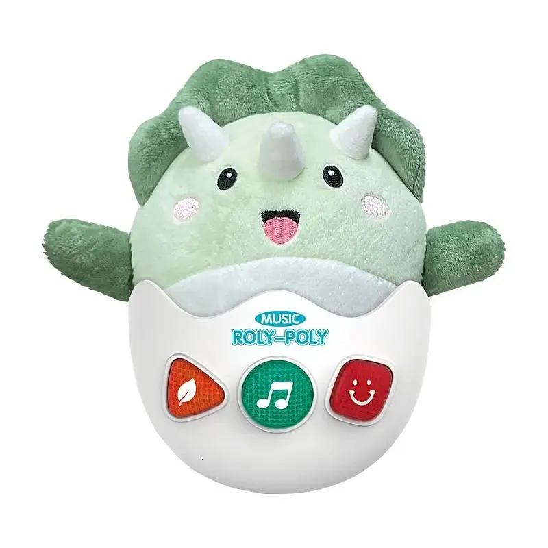 Плюшевая музыкальная игрушка Dinosaur Plush Toy Soft Fill Coll Gitledting Girdled для мальчиков и девочек с музыкой удобные плюшевые дети 240428