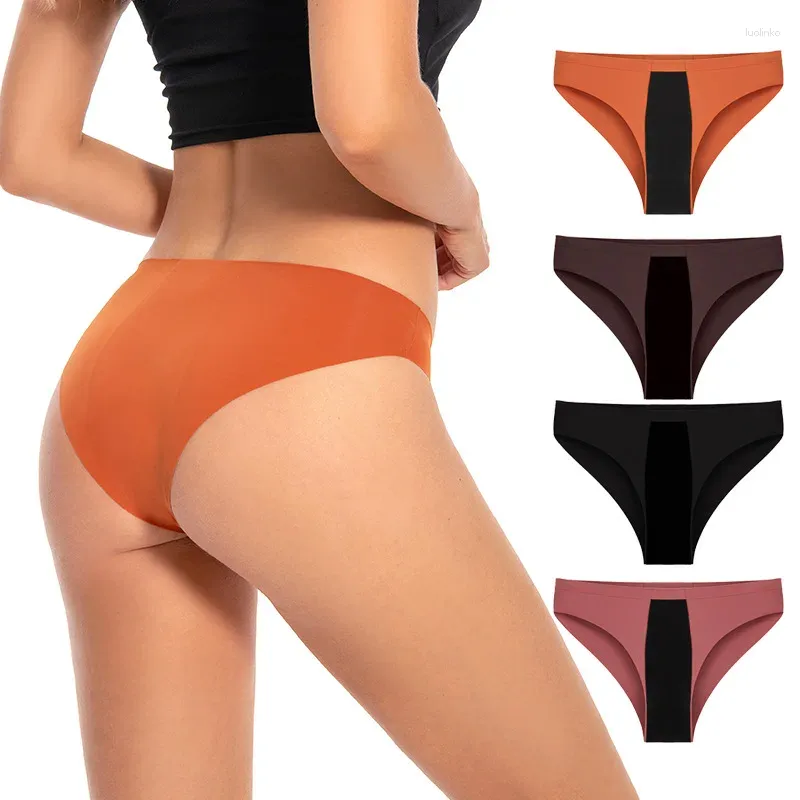Dames slipje dames lekvrije string ondergoed ondergoed lage taille katoen lekbestendig absorberende menstruatie -instructies voor tieners