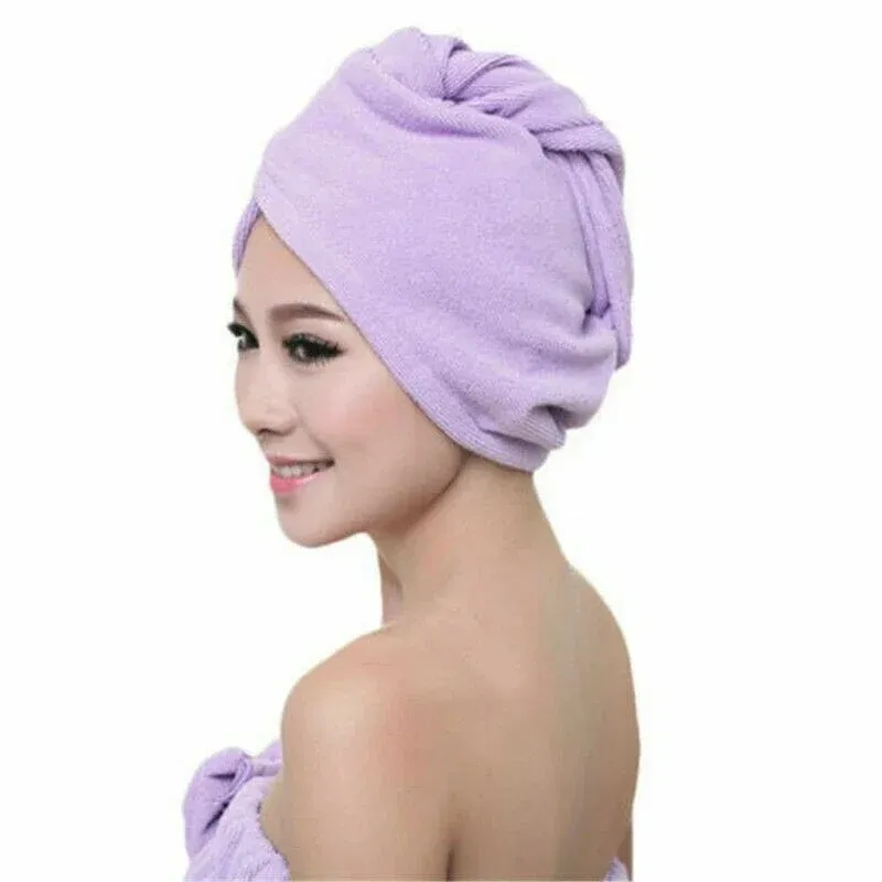 Swimming Towel Rapid Fast Drying Hair Hat Absorbent Towel Cap Turban Wrap Soft Shower Hat Head Bonnets for Women