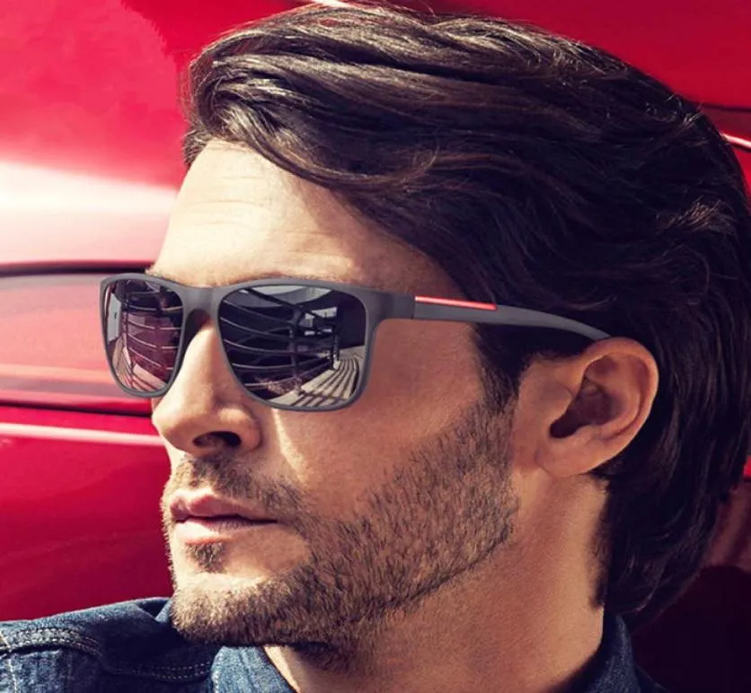 Whithigh Quality Square Sunglasses Men Retro Vintage Sunglass Driving Słońca dla mężczyzn Męskie okulary przeciwsłoneczne 2018 Shades1025804