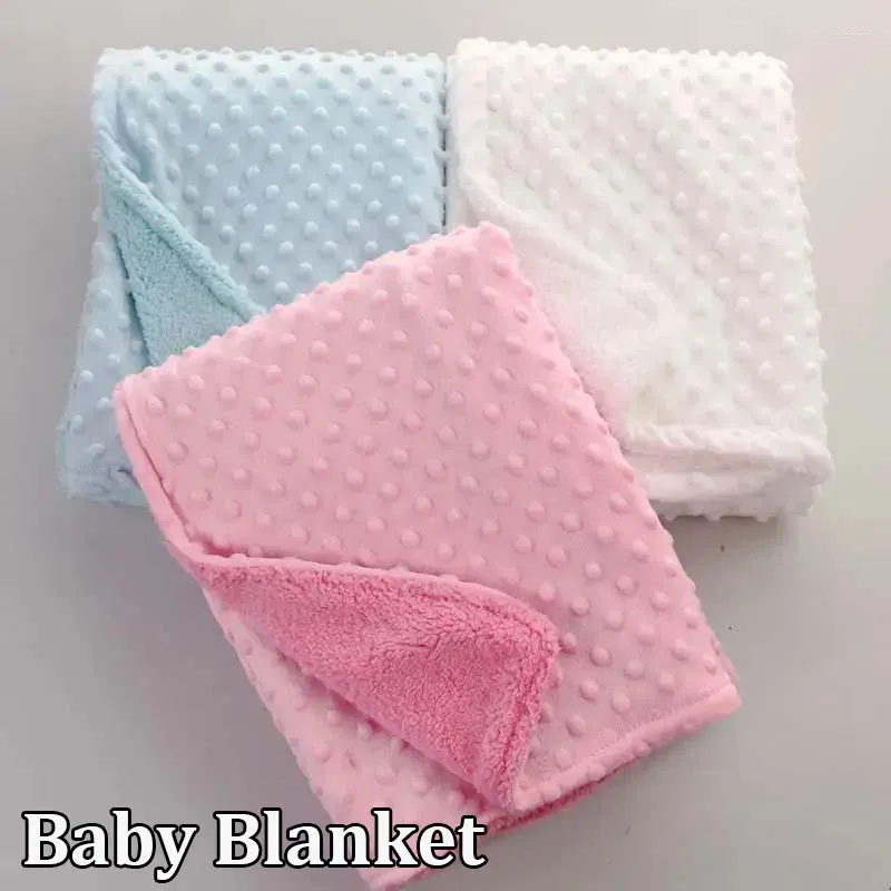 Couvertures couverture de chèque de haute qualité pour bébé à double couche à double couche enveloppe de serviette de bain thermique thermique à la serviette de bain en toison thermique