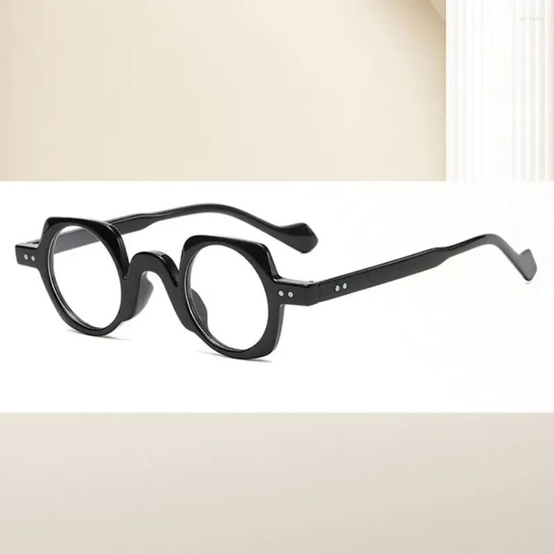 Zonnebrillen Japanse stijl Blue Light Blocking Glazen Unisex Ronde vierkante frame bril Non-recept