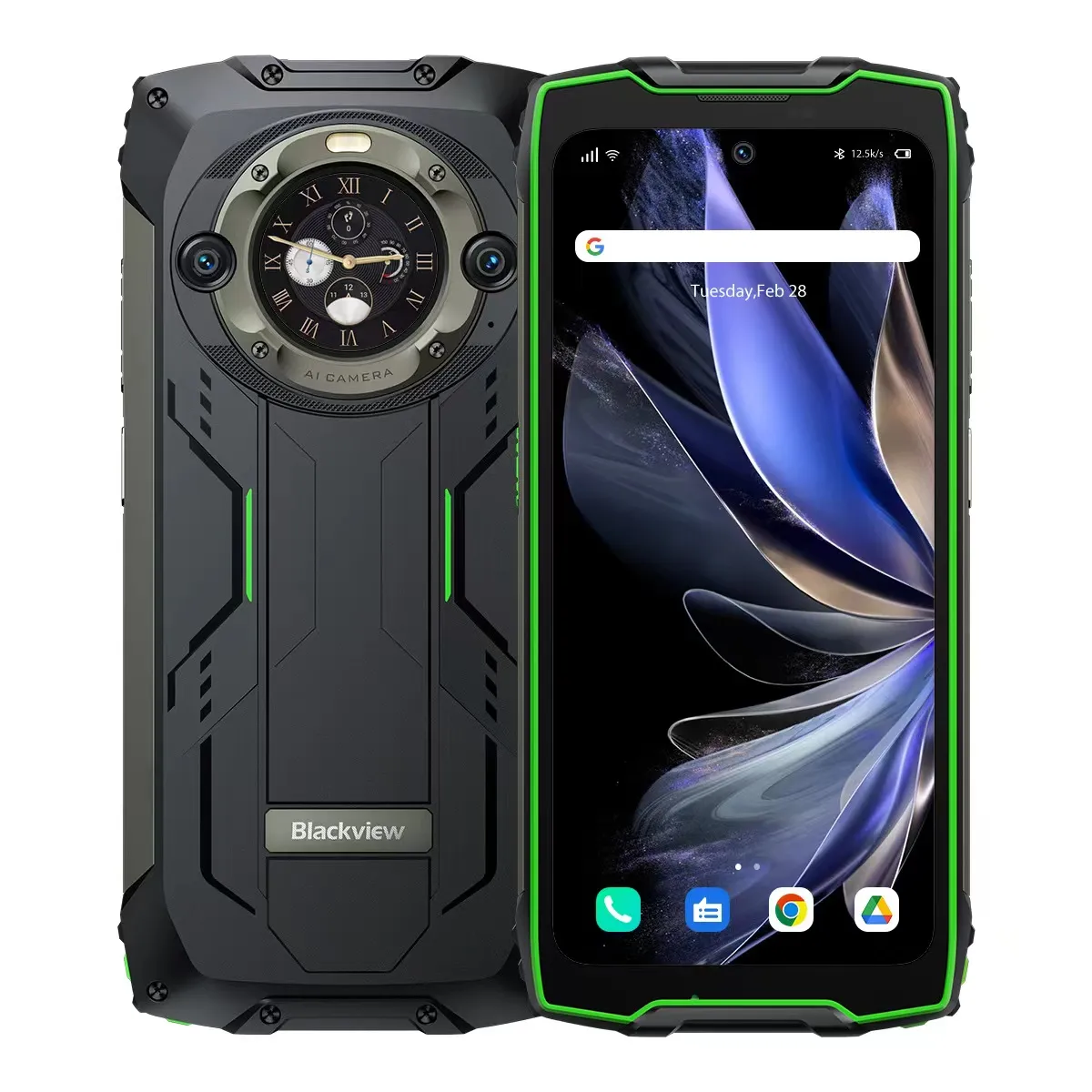 Rugged Tank Amor Telefon BV9300 Pro 12 GB+256 GB 6,7 Zoll vorne 1,32 Zoll Dual Play Heck Android 13 G99 Octa 10Core 4G Mobiltelefon 15080 Batterie NFC Smartphon