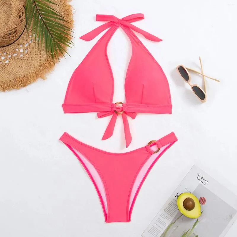 Swimwear pour femmes Bikini de couleur solide jupe sexy jupe du fond du bassin de bong pour femmes