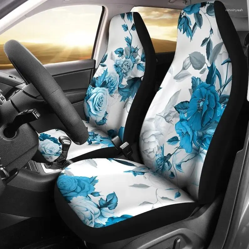 Car Seat Covers Floral Pair 2 Front Cover For Protector Accessory
