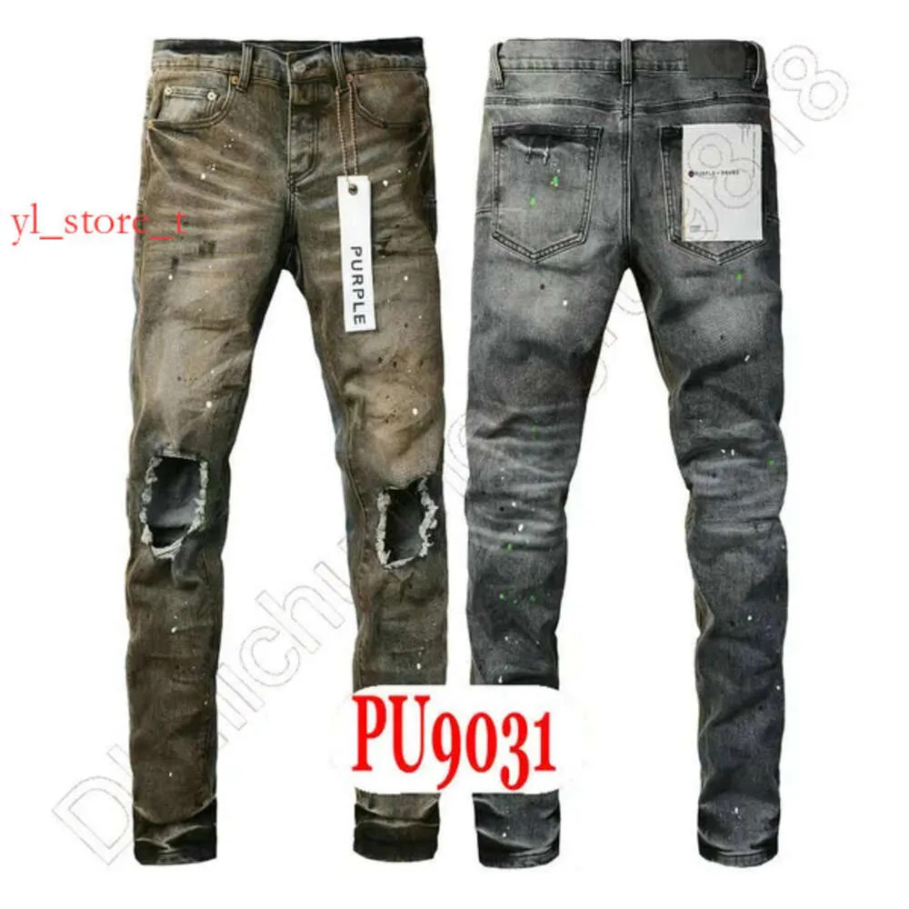 Lila Jeans Denimhose Herren Jeans Designer Männer schwarze Ksubi Jeans High-End-Qualitäts-Gerade Retro Streetwear Casual Jogginghose 7617 7617