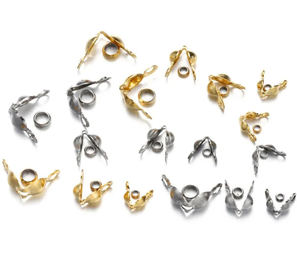 Accesorios de joyería Jewellry Making Jewelry Hallazgos Componentes 50pcslot de acero inoxidable Gold conector con conjuague Bead1730155