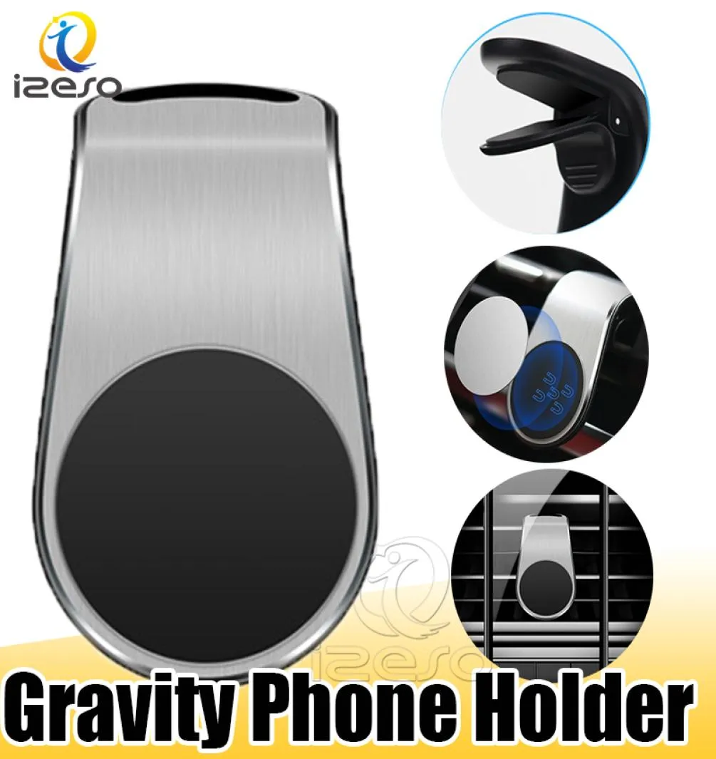F3 Air Outlet Strong Magretic Car Solder Portable Designer Mini Bracket pour Samsung Note 10 Huawei Mate 30 Pro Car Phone Mount IZE3223183