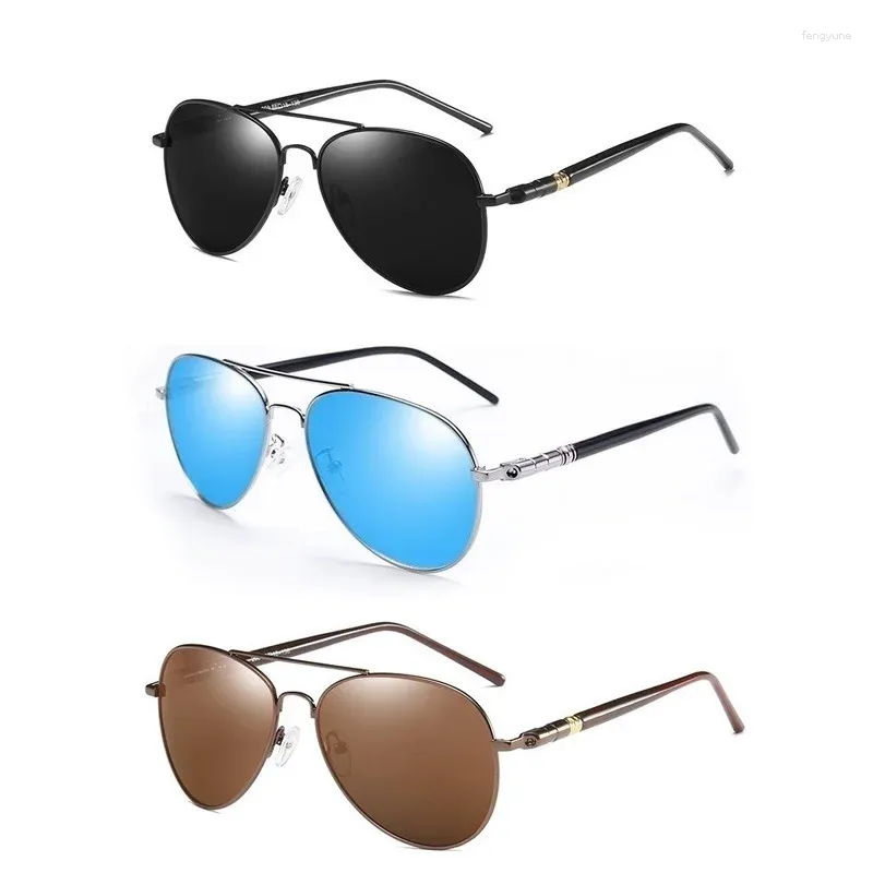 Solglasögon lyxpilot polariserad för män Kvinnors kombination Sales Driving Sun Glasögon varumärkesdesigner UV400 -nyanser