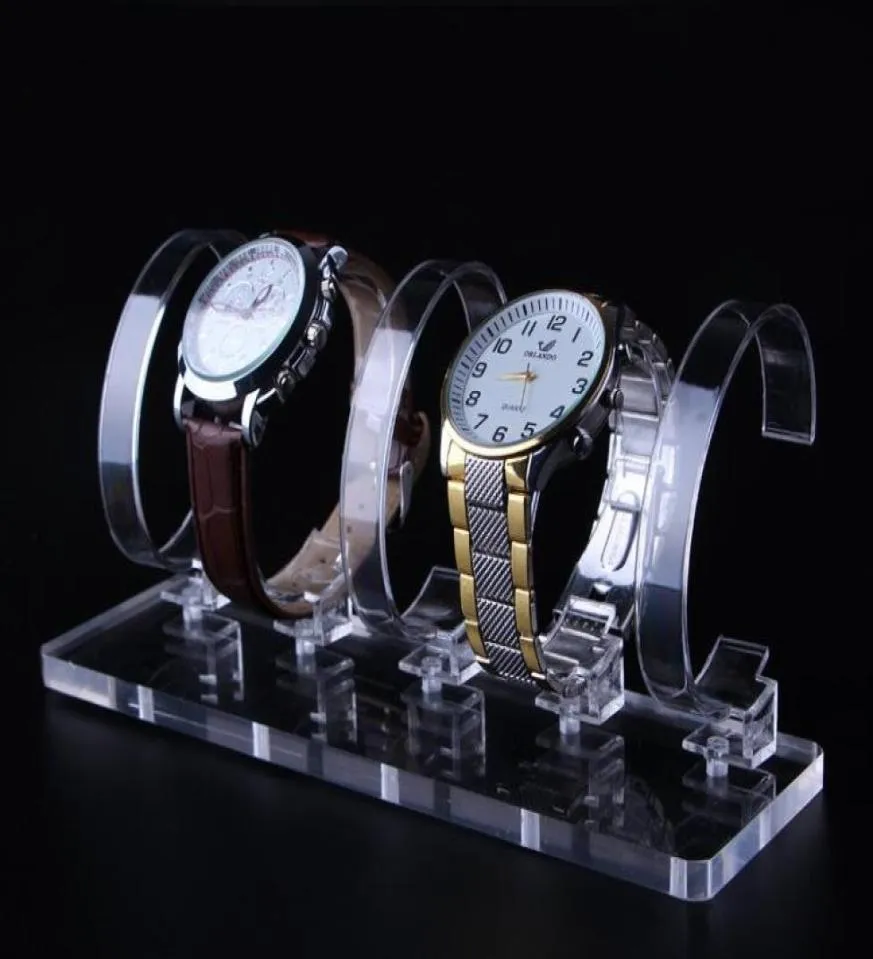 5 -Bit Hochschwere Uhr Watch Display Stand Halter Rack Clear Acrylschmuck Armband Tabletop Show Ständer Dekoration Organizer DI9538700