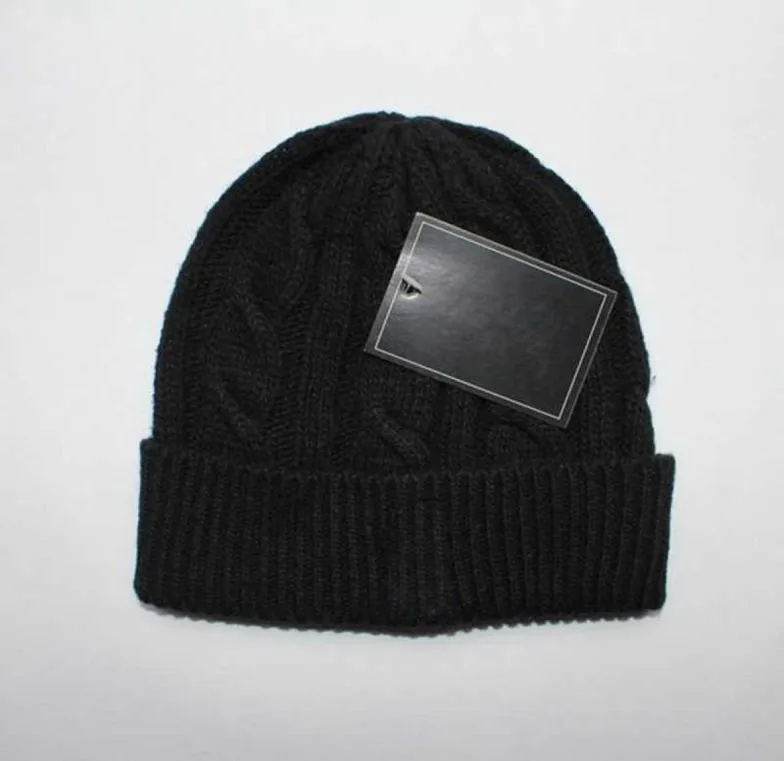 Модельер -дизайнер Polo Beanie Unisex Осенняя зимняя шапочка вязаная шляпа для мужчин и женских шап