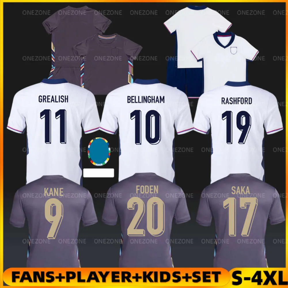 2024 Inglaterra Bellingham Jersey de futebol Kane Grealish Rashford Saka Foden Camisa de futebol graal