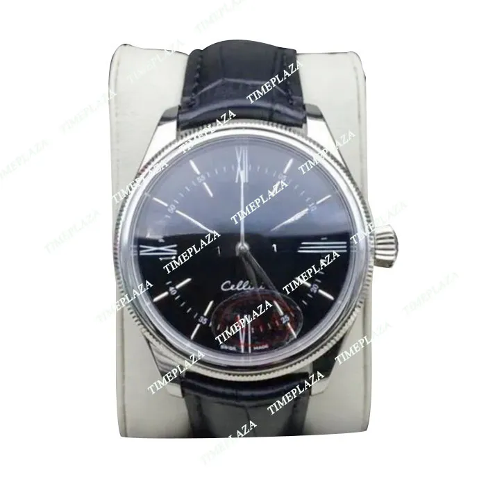 Nya Gents Men's Automatic 2813 Movement Watch Men White Black Blue Dial Watches Sapphire Classic Cellini 50509 Leather Dress Wristwatches