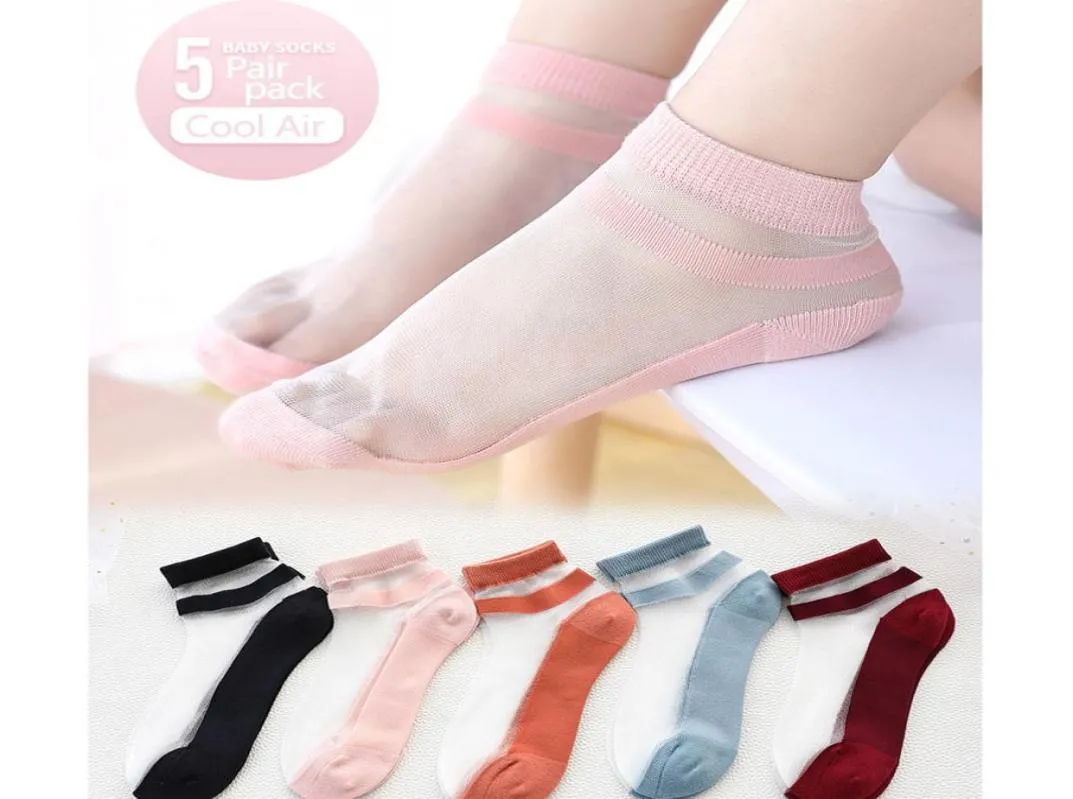 Children039s Socks Lady Summer Princess Ultrathin Glass Silk Crystal Socks Baby Pink Child Ice Stock Girl Pretty 2009256670218