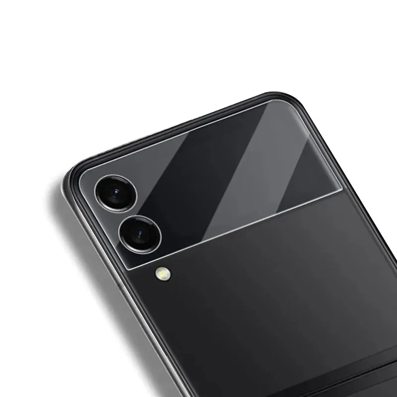 Vetro a schermo posteriore Samsung Galaxy Z Flip 4 3 Protettore lente della fotocamera Sansung Z Flip4 Flip3 9H Glass protettivo HD