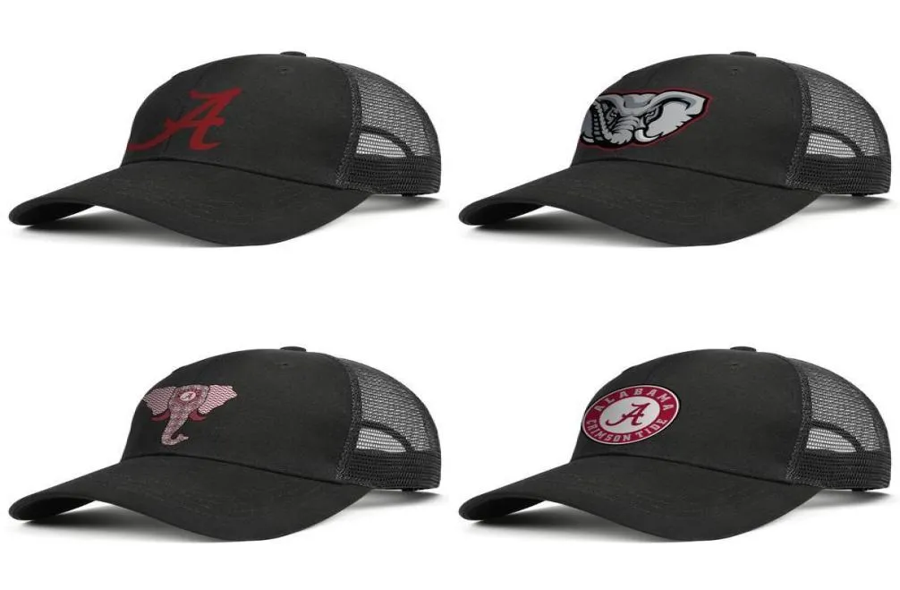 American Logo Black Herren und Women Trucker Cap Ball Styles Custom Vintage Mesh Hats Primärteam Elephant3616465