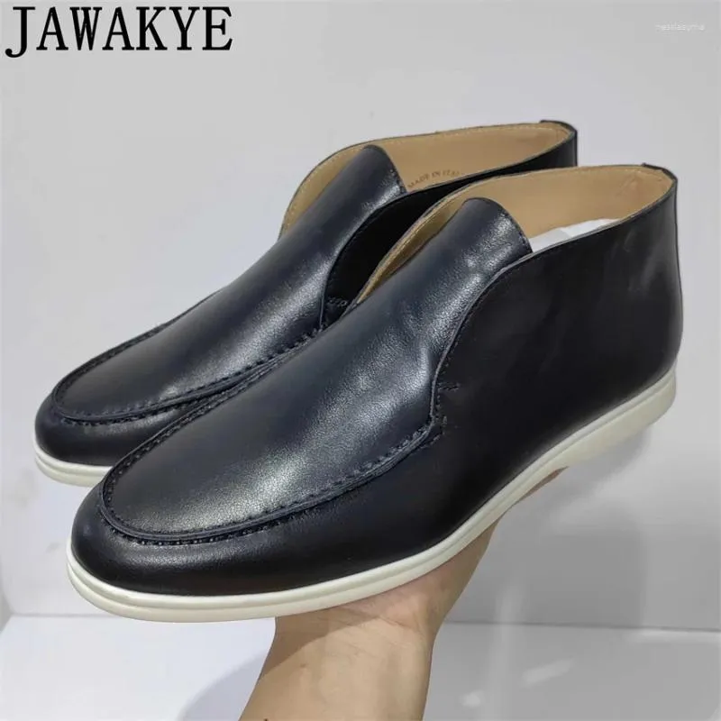 Sapatos casuais de tamanho real mulheres de couro real deslizam slip-on formal walk homens de qualidade de alta qualidade mulher mulher