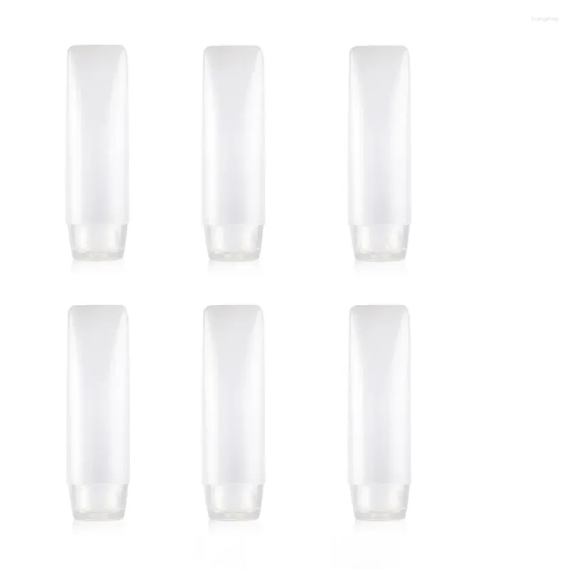Storage Bottles 6pcs Travel Squeeze Portable Soap Dispensers Countertop Lotion Containers 30ml