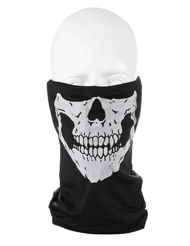 Mode schedel skelet masker Halloween sjaal buiten fiets multi -functie nek warmer spook half gezicht cosplay chic motorcycle scr5808362