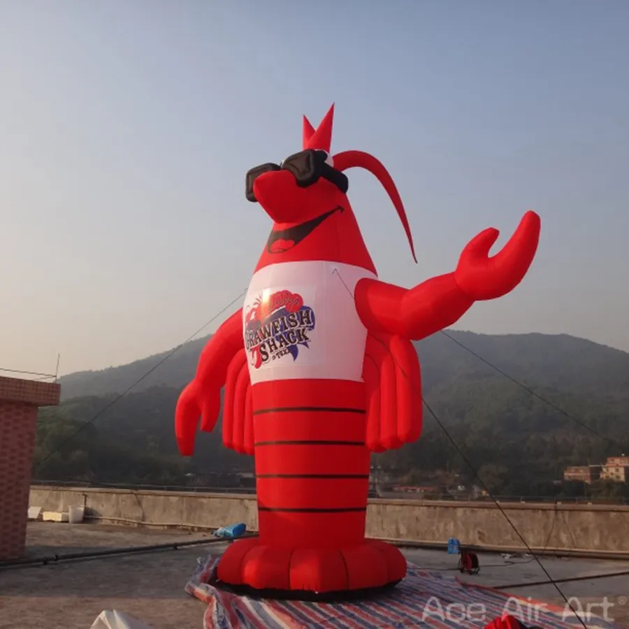 8mh (26 pieds) avec le souffle modèle animal de dessin animé homard gonflable pour la publicité / la fête / décoration