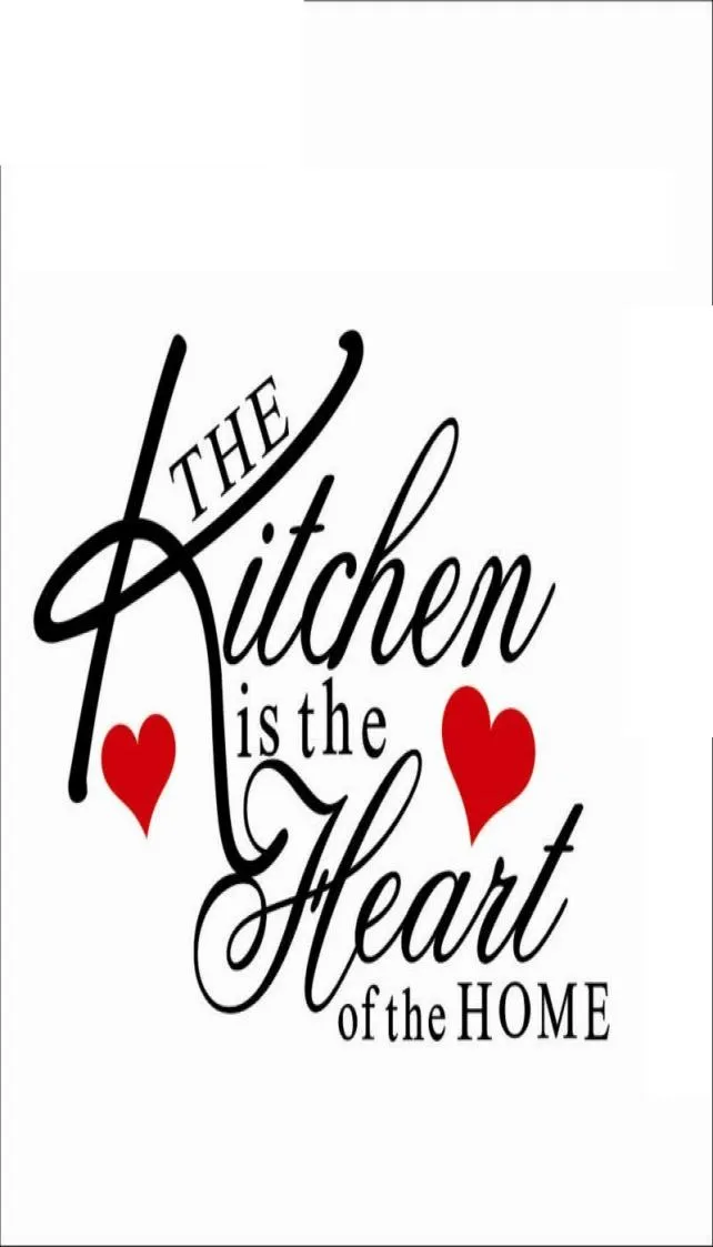 Kuchnia to serce domowego cytatu naklejka na ścianę zdejmowana naklejka na ścianę1399290